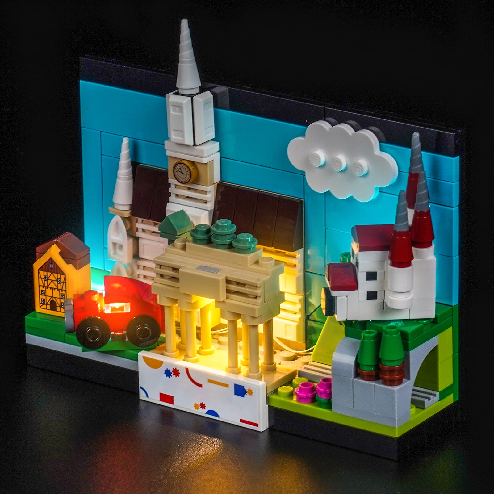 BrickBling Light Kit for LEGO Germany Postcard 40954