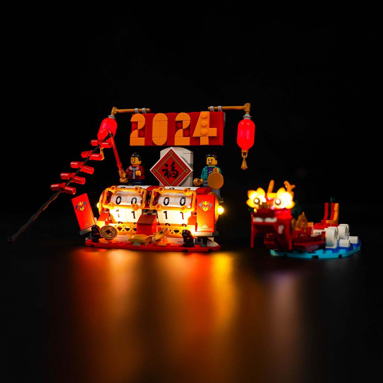 BrickBling Lichtset für LEGO Festivalkalender 40678