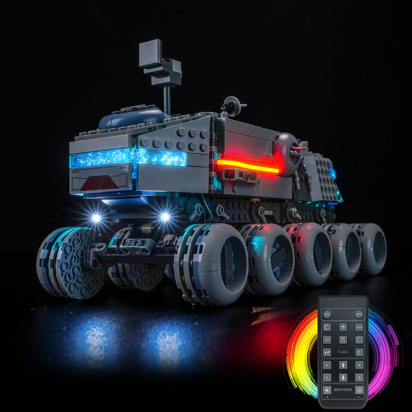 Kit d'éclairage BrickBling pour LEGO Star Wars Republic Juggernaut 75413