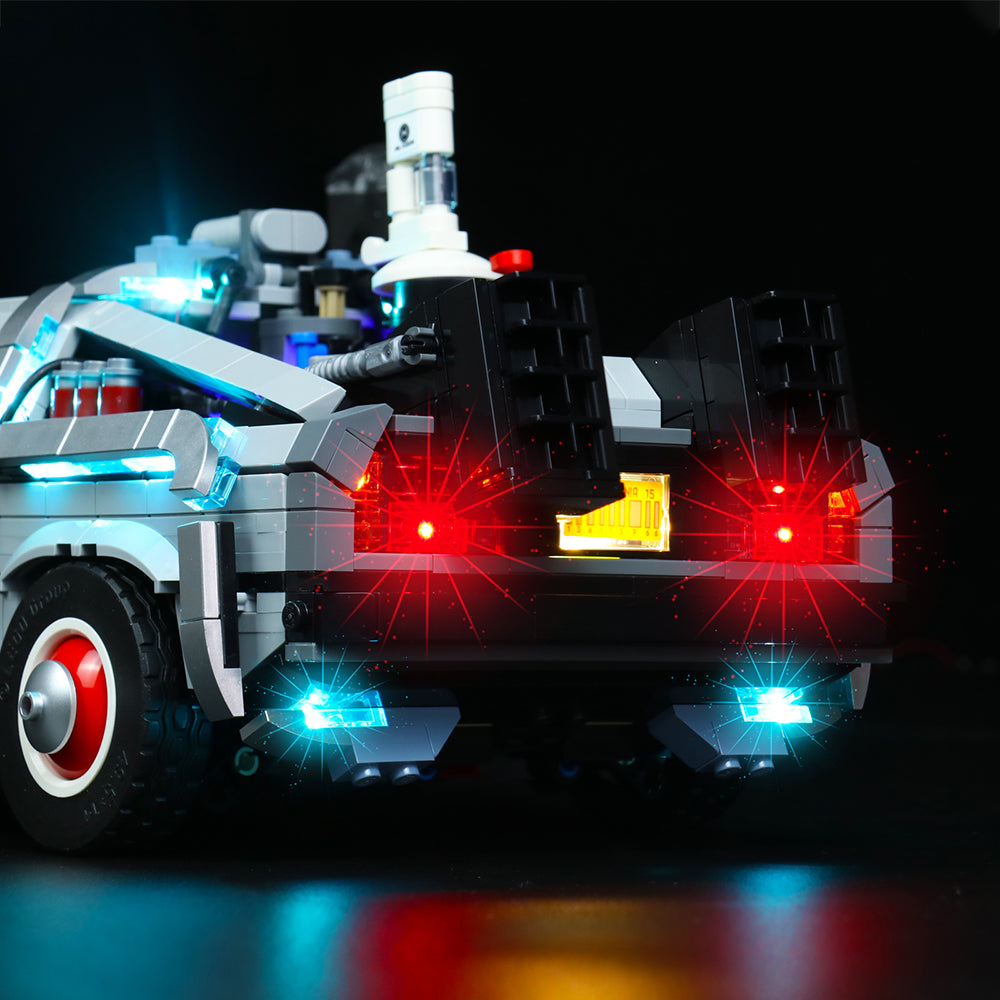 BrickBling Light Kit for LEGO Icons Back to the Future Time Machine 10300