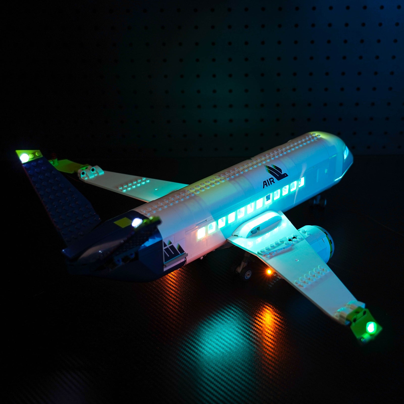 Kit d'éclairage BrickBling pour avion de passagers LEGO 60367