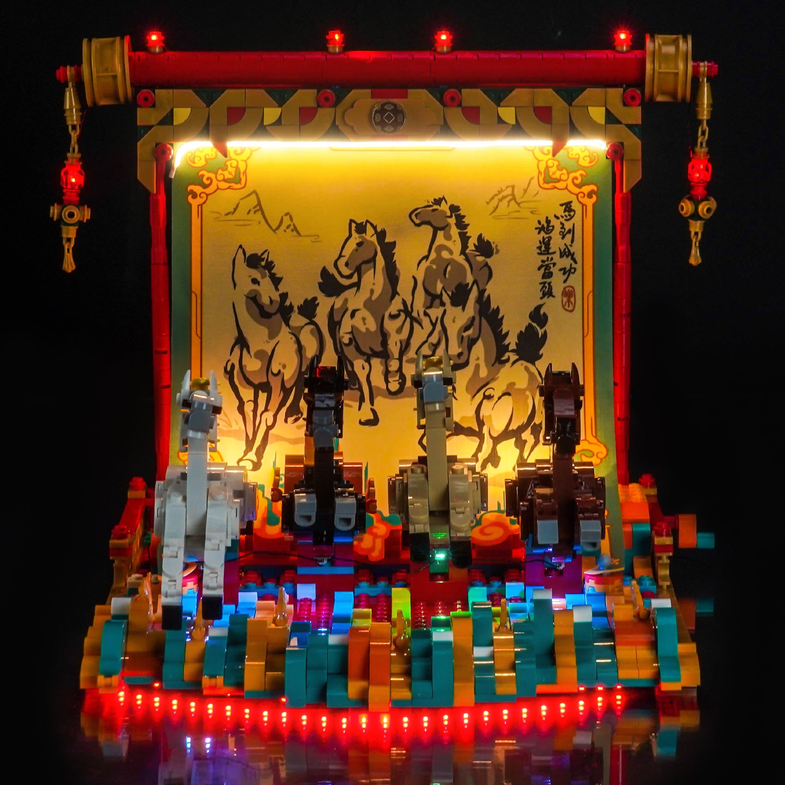 BrickBling Light Kit for LEGO Galloping Horses Canvas 80119