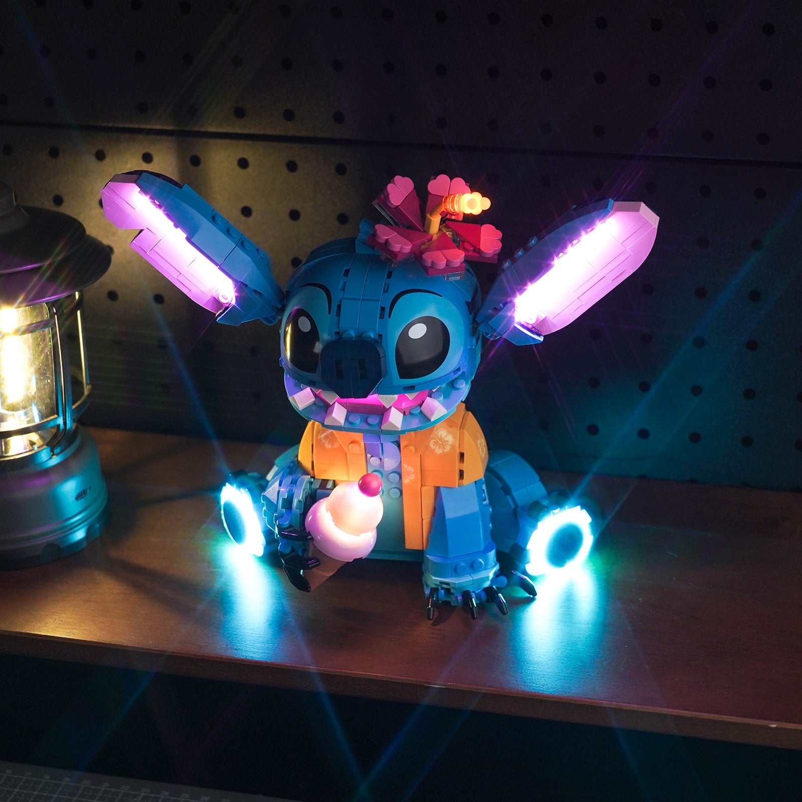 Display of BrickBling DIY LED Light Kit for LEGO Disney Stitch 43249
