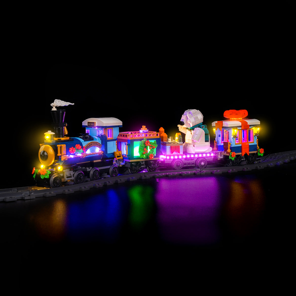 BrickBling Lichtset für LEGO Icons Holiday Express Train 10361