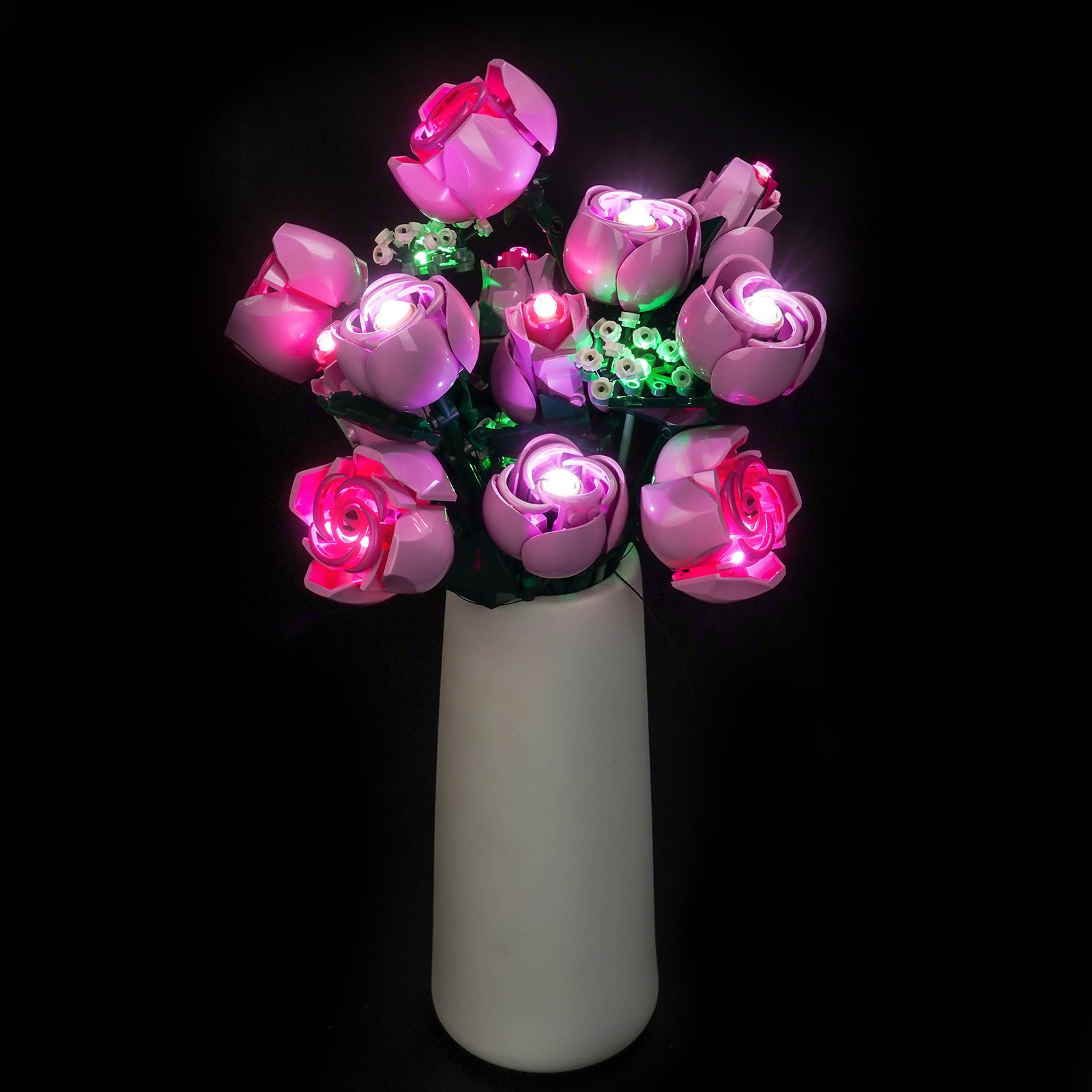 BrickBling Light Kit for LEGO The Botanical Collection Bouquet of Pink Roses 10374