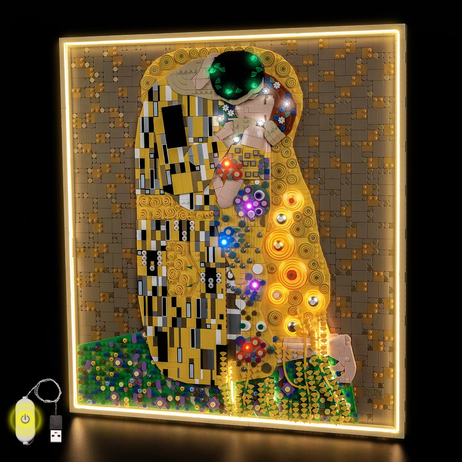 BrickBling Light Kit for LEGO Art Gustav Klimt – The Kiss 31221