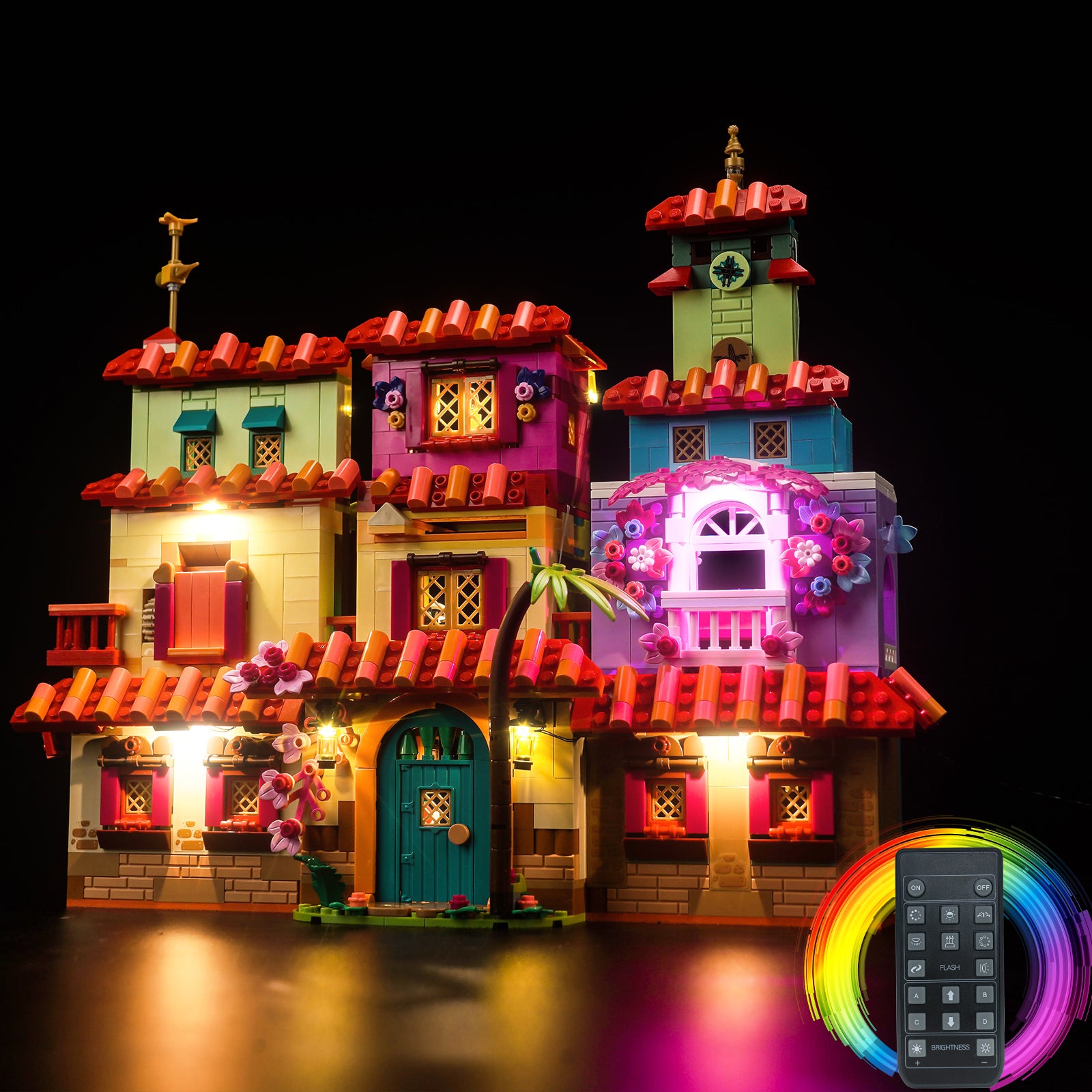 BrickBling Light Kit for LEGO The Magical Madrigal House 43245 Remote Control Version