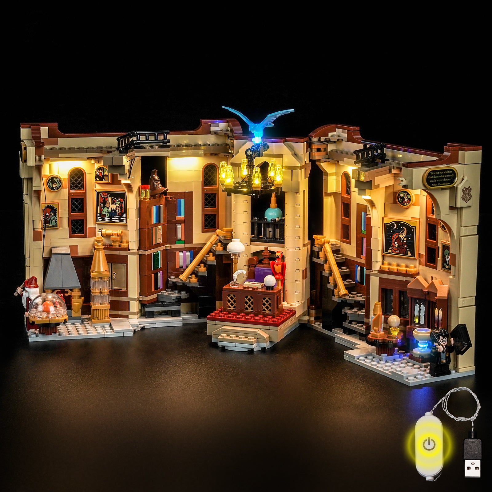 BrickBling Light Kit for LEGO Harry Potter Book Nook: Dumbledore's Office 76478