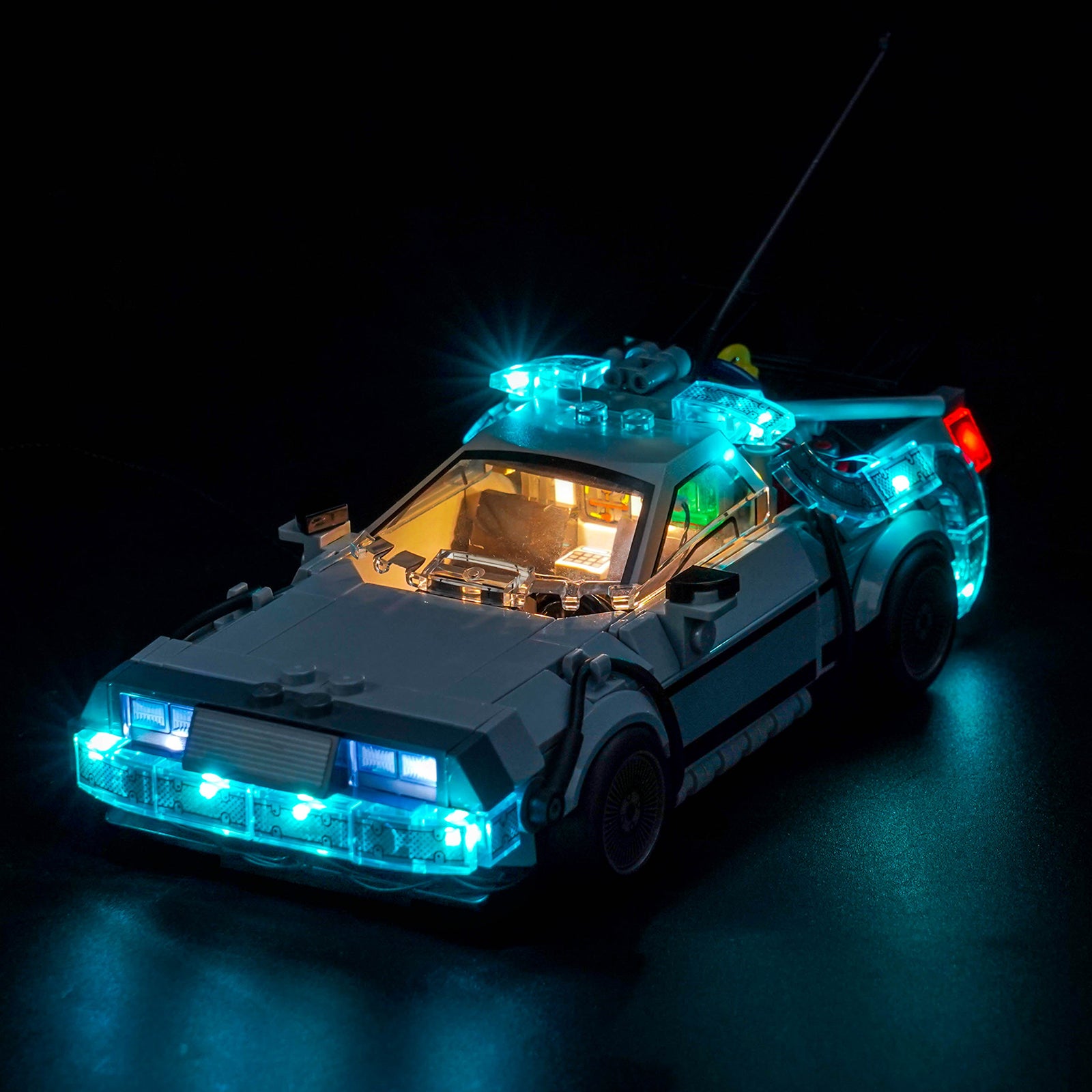 BrickBling Light Kit for LEGO Speed Champions Time Machine from Back to the Future 77256