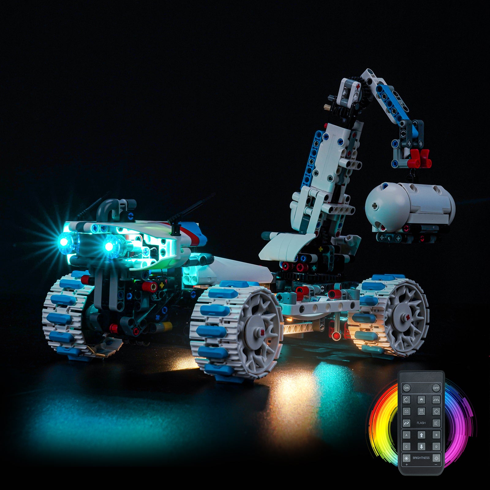 Kit d'éclairage BrickBling pour véhicule spatial lunaire LEGO Technic Lunar Outpost® 42211
