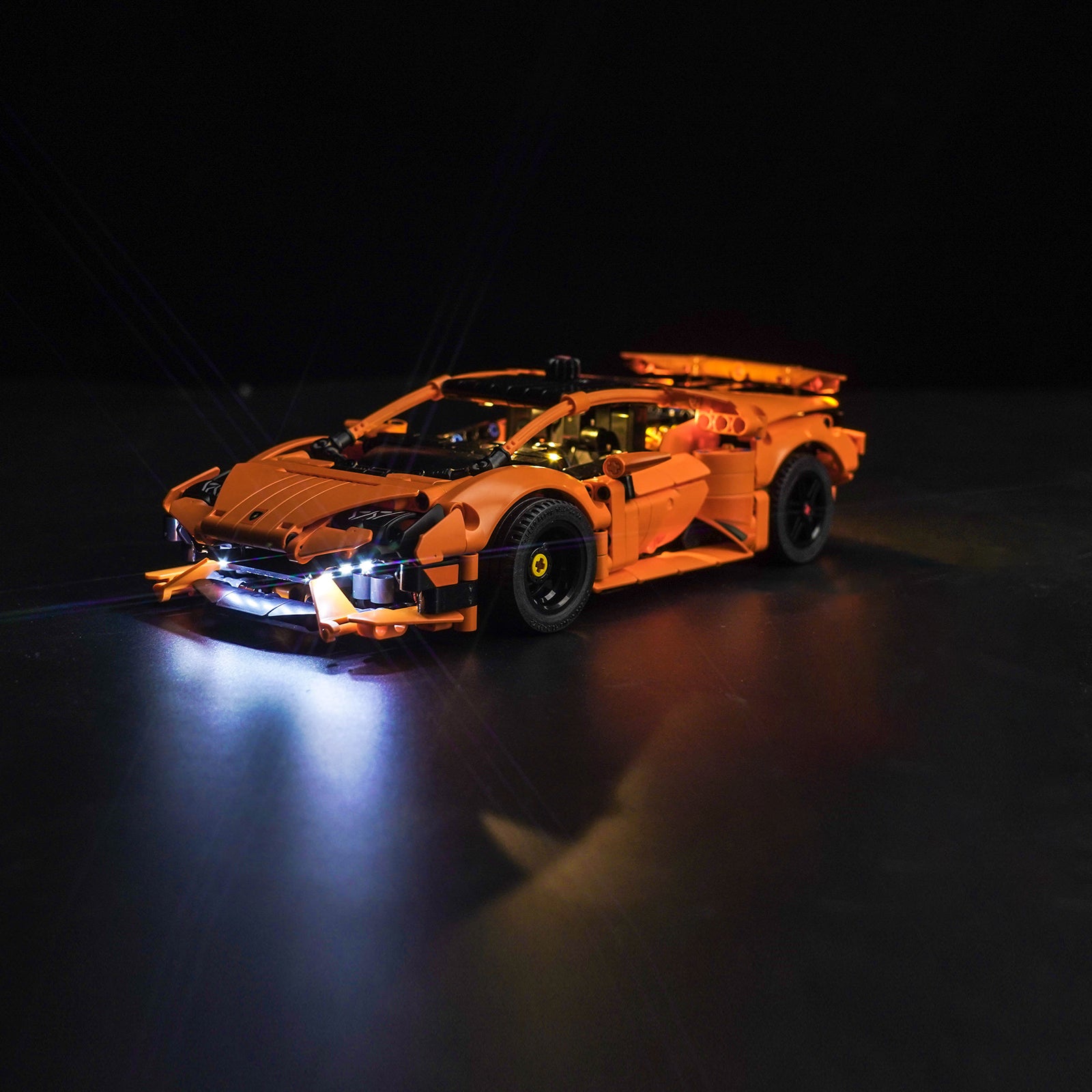 Kit d'éclairage BrickBling pour LEGO Lamborghini Huracán Tecnica Orange 42196