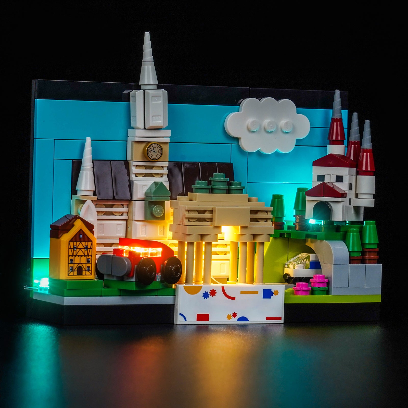 BrickBling Light Kit for LEGO Germany Postcard 40954