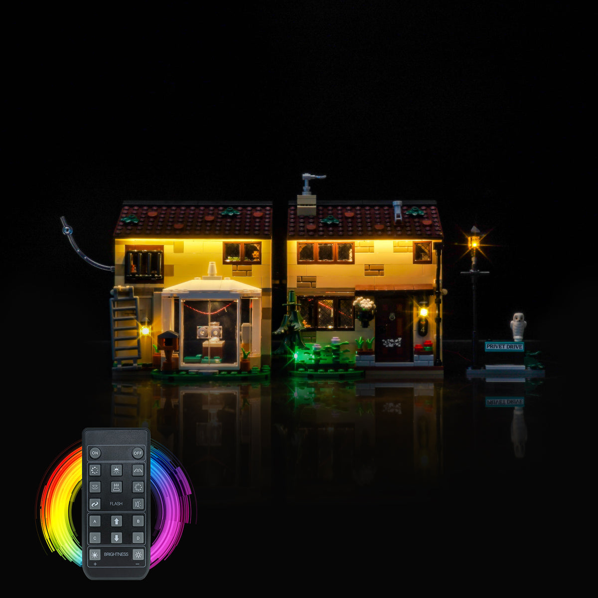 Kit d'éclairage BrickBling pour LEGO Harry Potter Privet Drive : La visite de tante Marge 76451