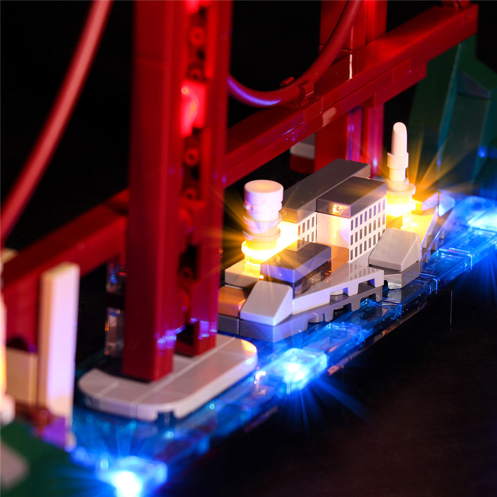 BrickBling Lichtset für LEGO City Skyline Series San Francisco 21043