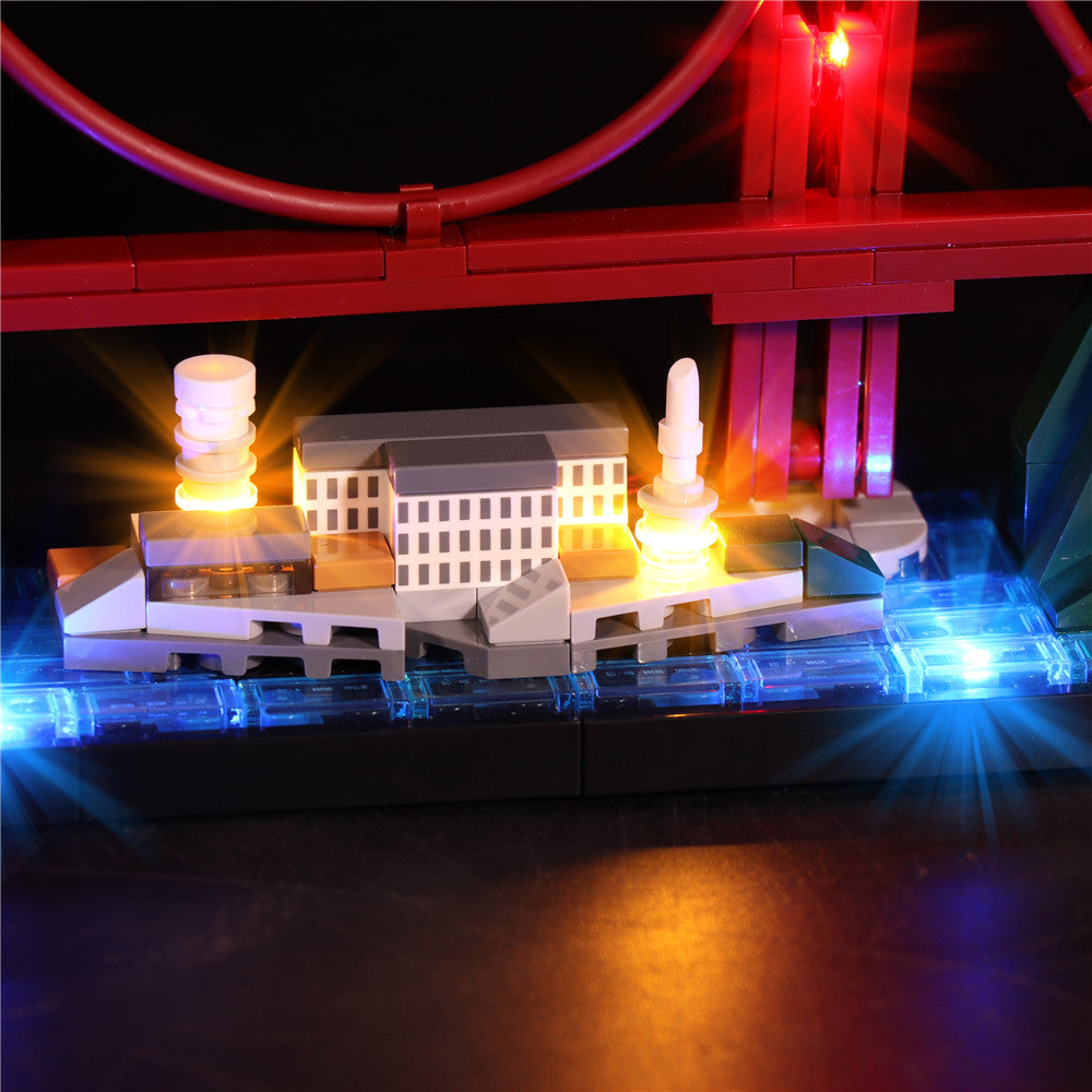 BrickBling Lichtset für LEGO City Skyline Series San Francisco 21043