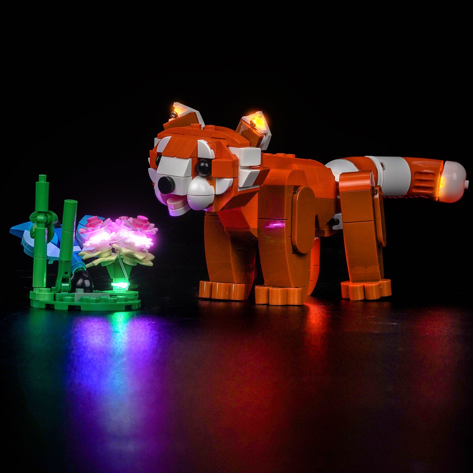 Kit d'éclairage BrickBling pour LEGO Creator 3-en-1 Animaux Mignons : Panda Roux 31394