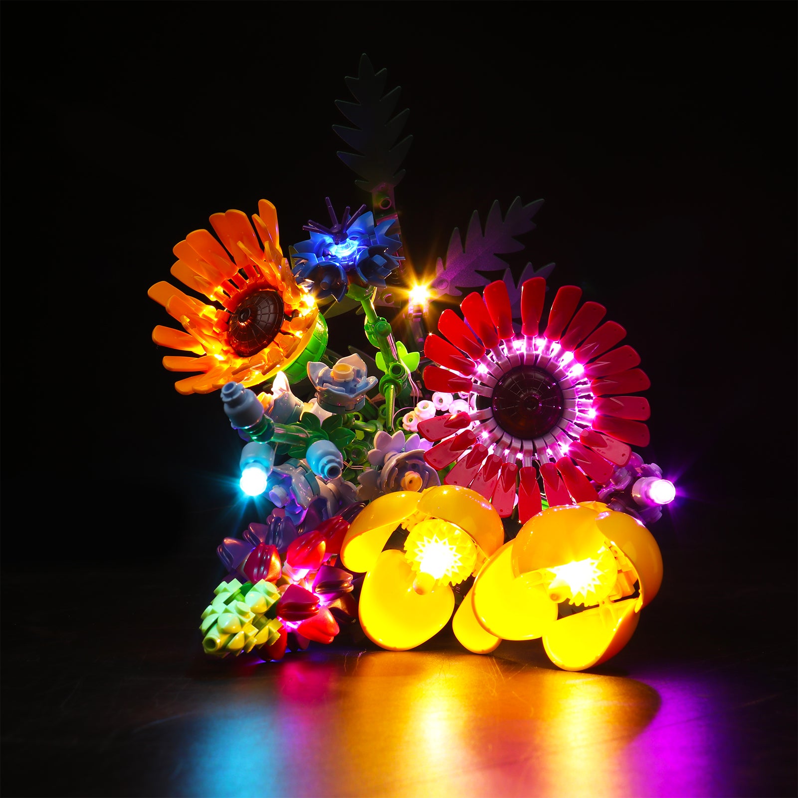 BrickBling Light Kit pour LEGO Icons Bouquet de fleurs sauvages 10313 