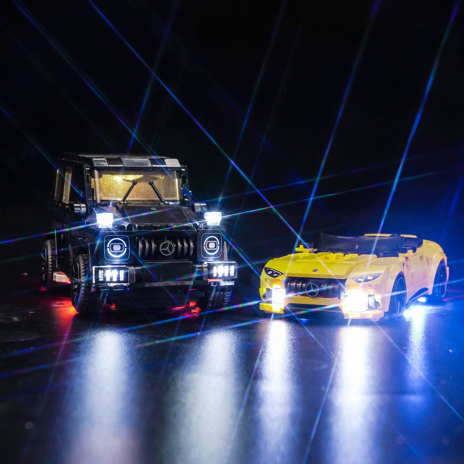 BrickBling Light Kit for LEGO Speed Champions Mercedes-AMG G 63 & Mercedes-AMG SL 63 76924