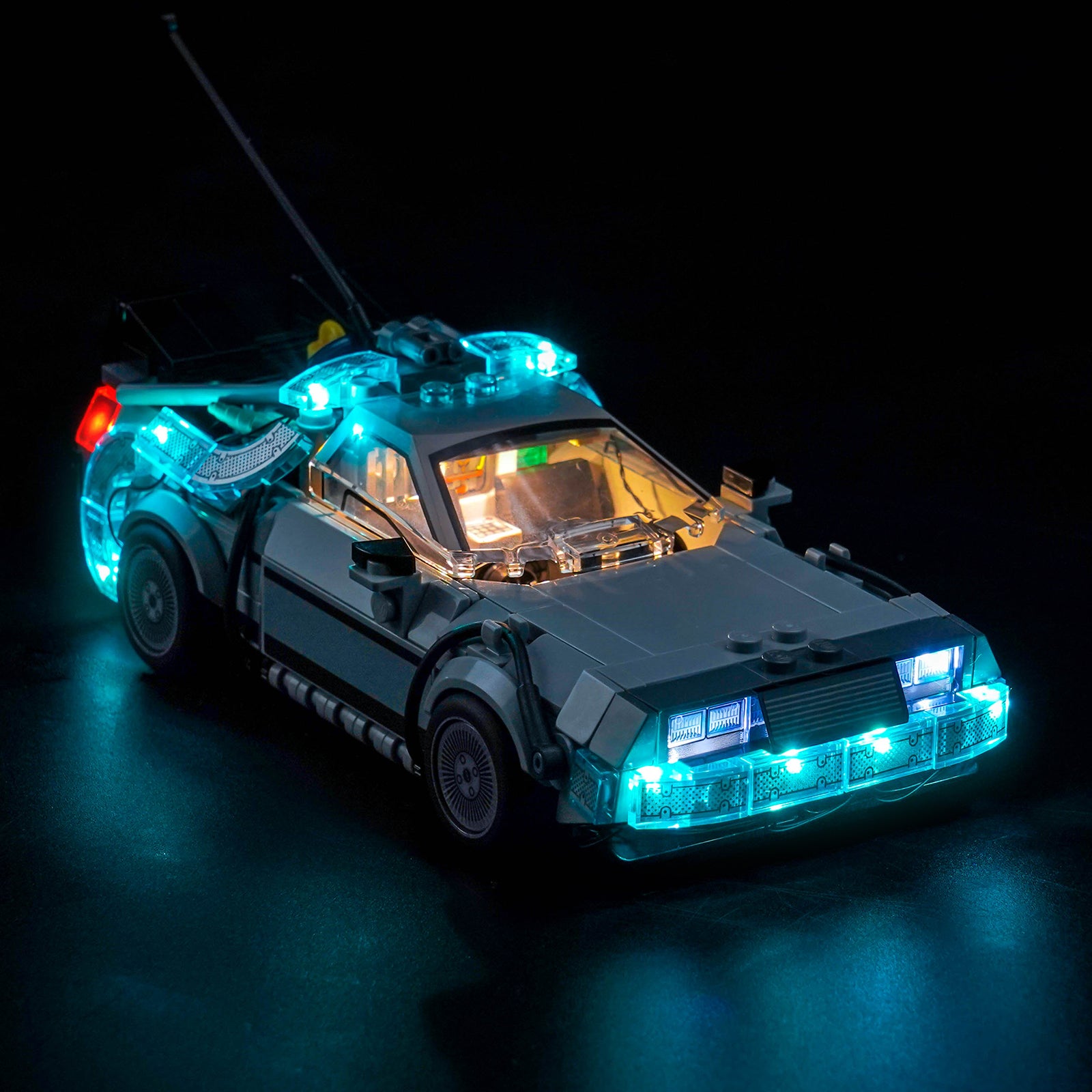 BrickBling Light Kit for LEGO Speed Champions Time Machine from Back to the Future 77256