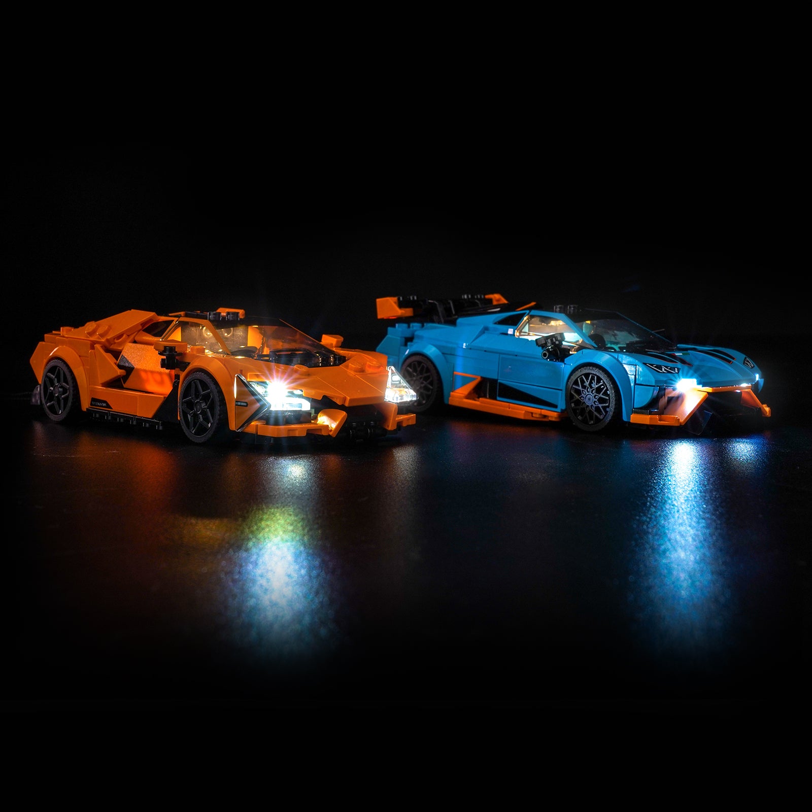 Kit d'éclairage BrickBling pour LEGO Speed Champions Lamborghini Revuelto et Huracán STO 77238