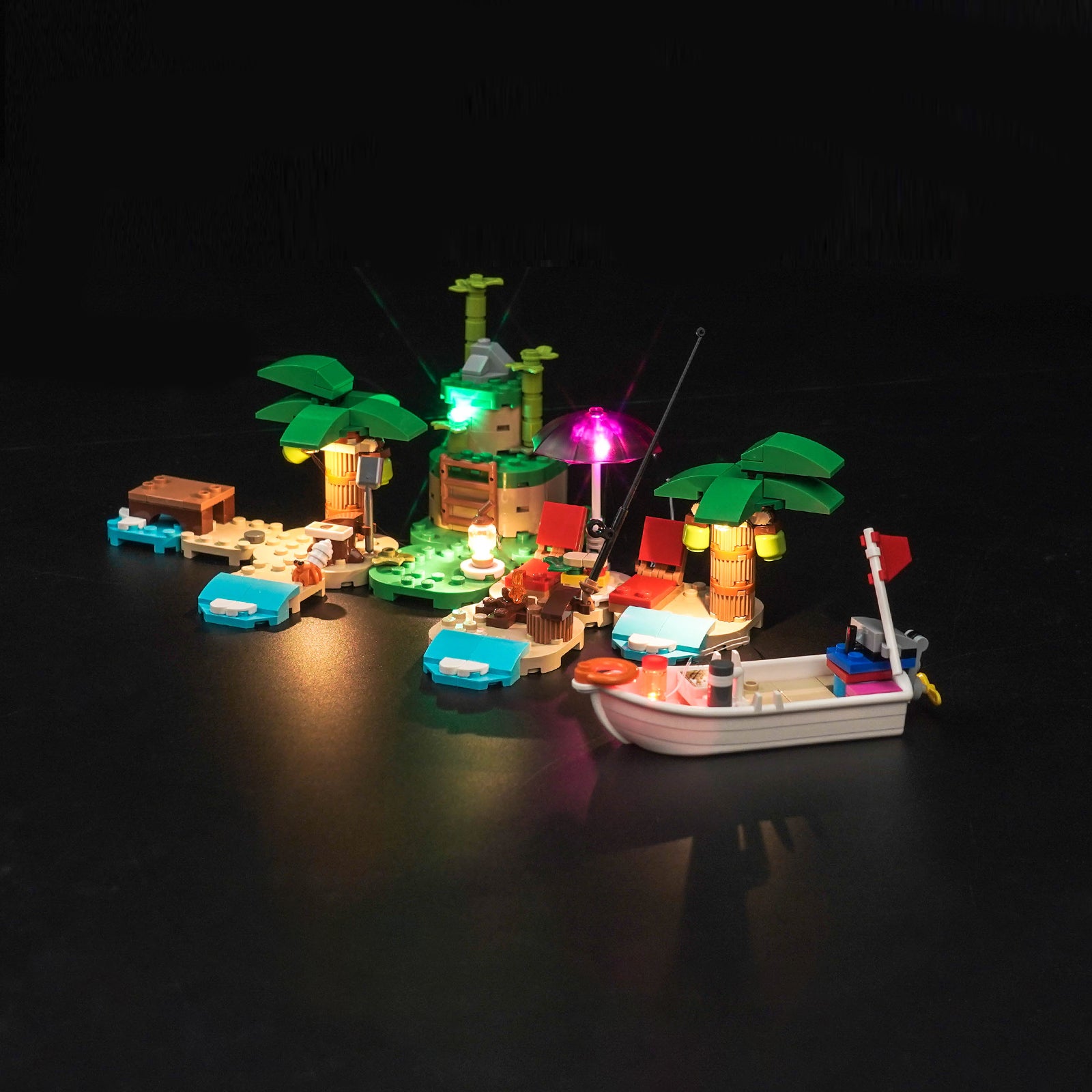 BrickBling Lichtset für LEGO Animal Crossing Kapp’n’s Island Boat Tour 77048