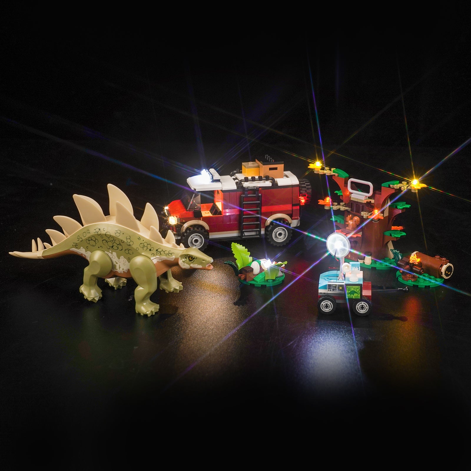 BrickBling Light Kit for LEGO Jurassic World Dinosaur Missions: Stegosaurus Discovery 76965