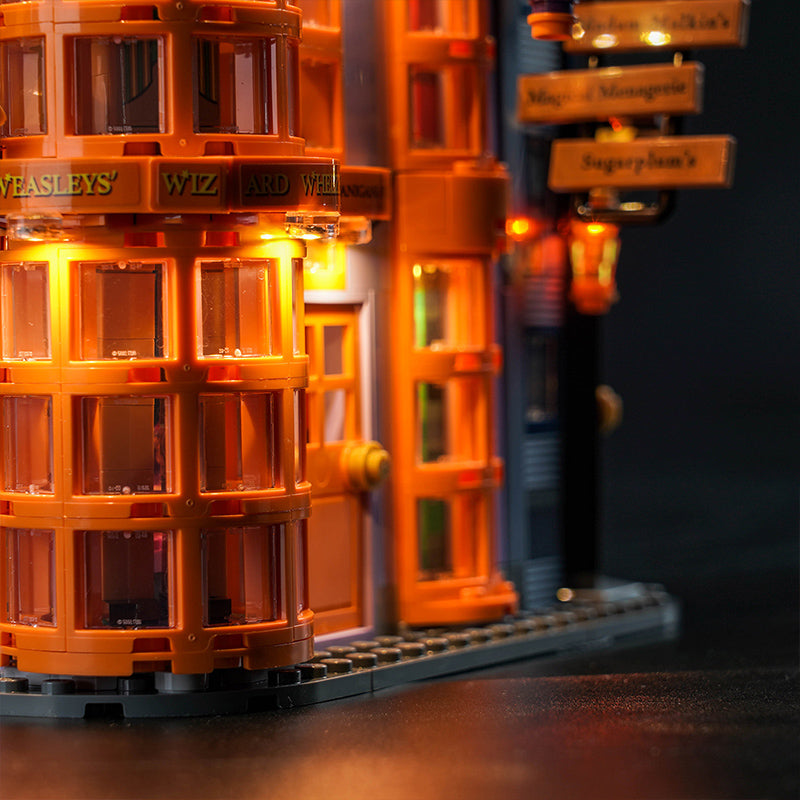 BrickBling Lichtset für LEGO Winkelgasse™: Weasleys Zauberscherze™ 76422
