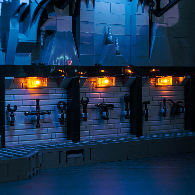 BrickBling Lichtset für LEGO Batcave™ – Schattenbox 76252