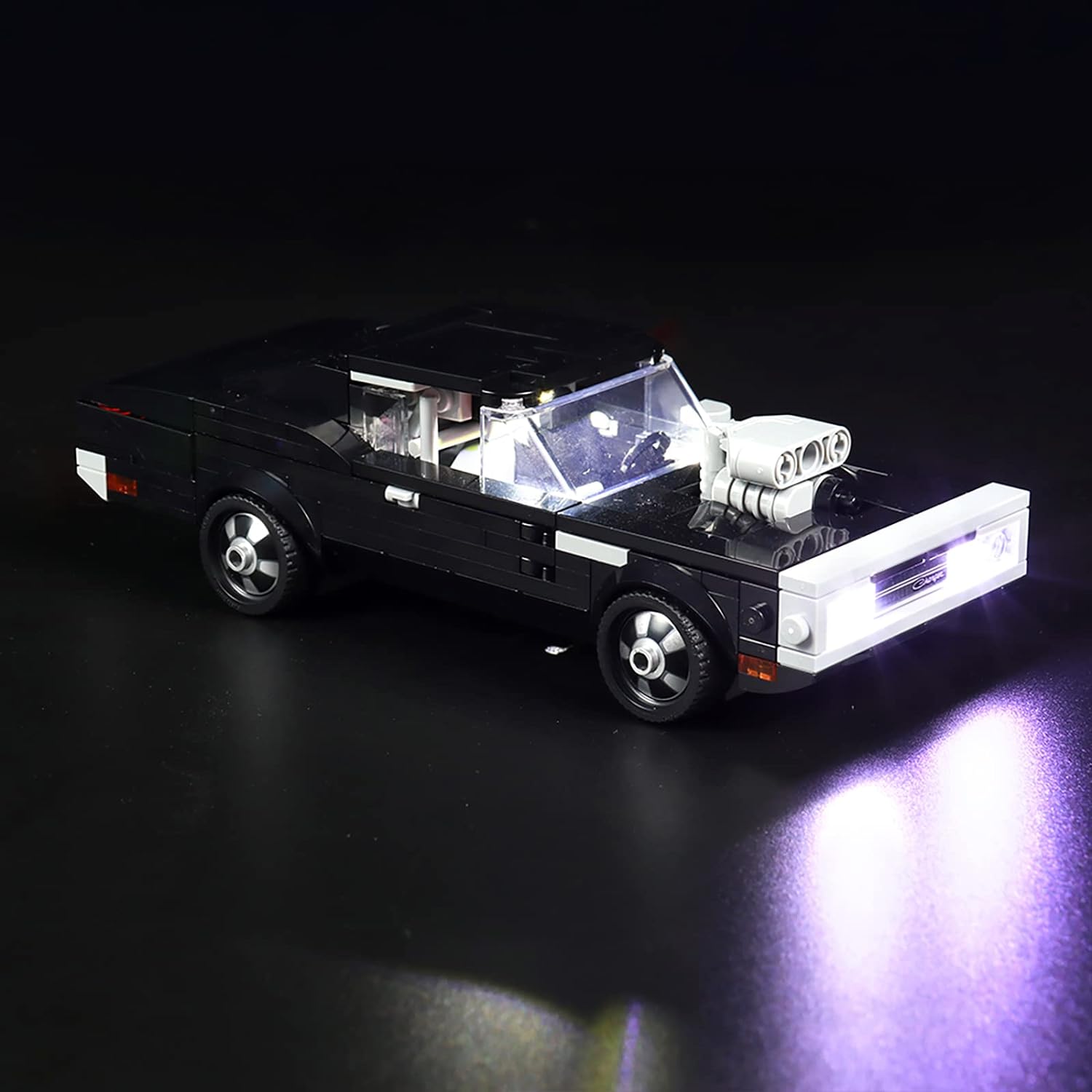 BrickBling Lichtset für LEGO Speed ​​Champions Fast &amp; Furious 1970 Dodge Charger R/T 76912