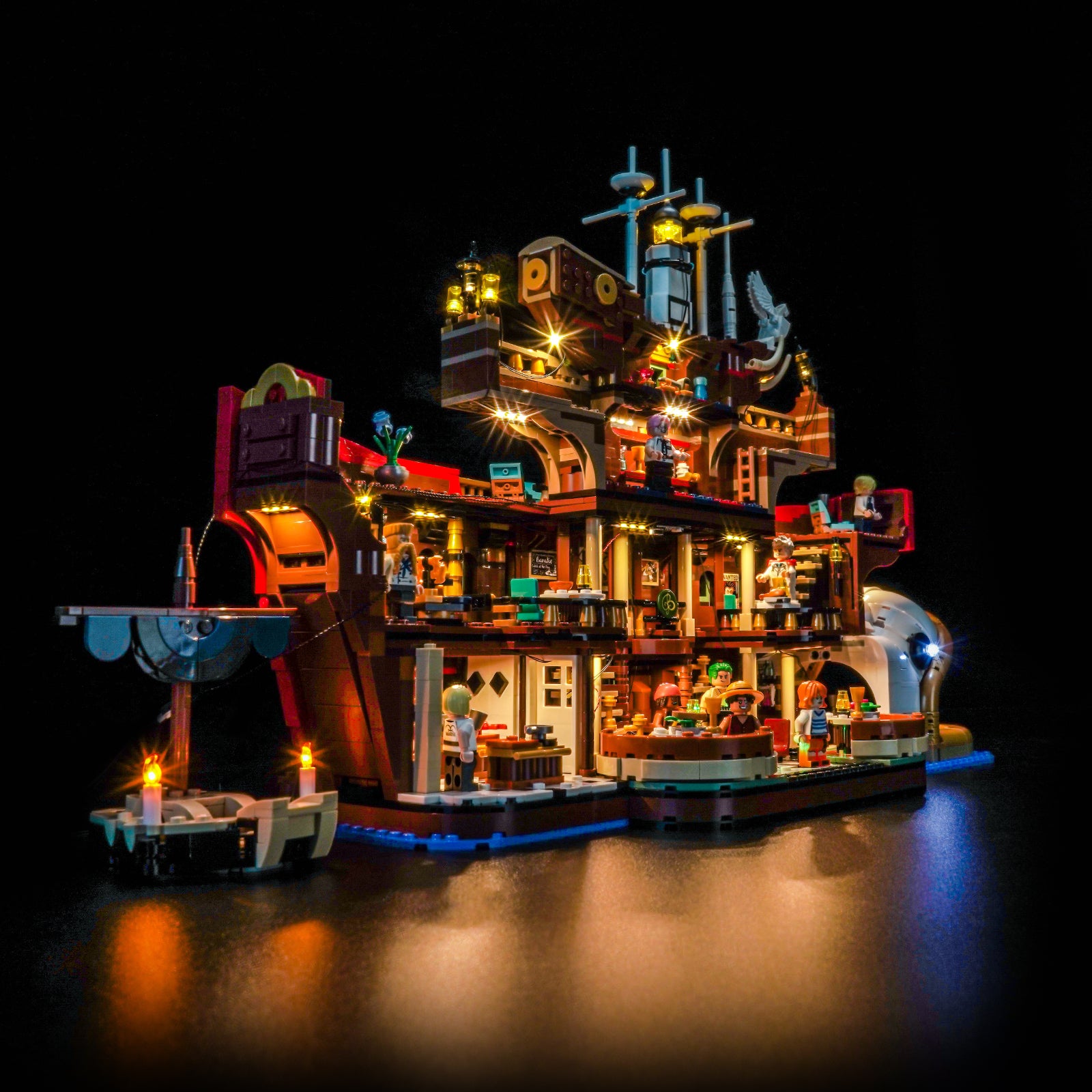 Kit d'éclairage BrickBling pour LEGO One Piece Le Restaurant flottant Baratie 75640