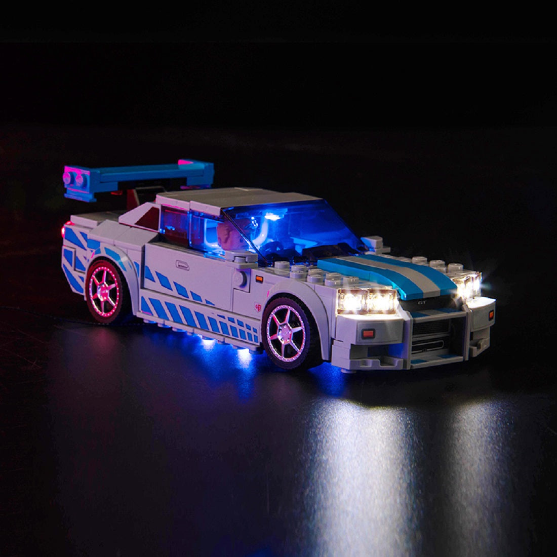 BrickBling Light Kit for LEGO 2 Fast 2 Furious Nissan Skyline GT-R (R34) 76917