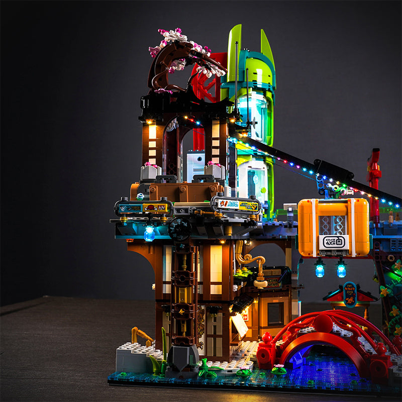 BrickBling Lichtset für LEGO Ninjago City Märkte 71799