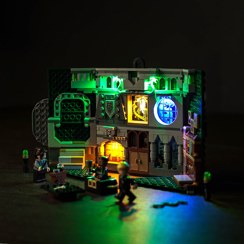 BrickBling Lichtset für LEGO Slytherin™ Hausbanner 76410
