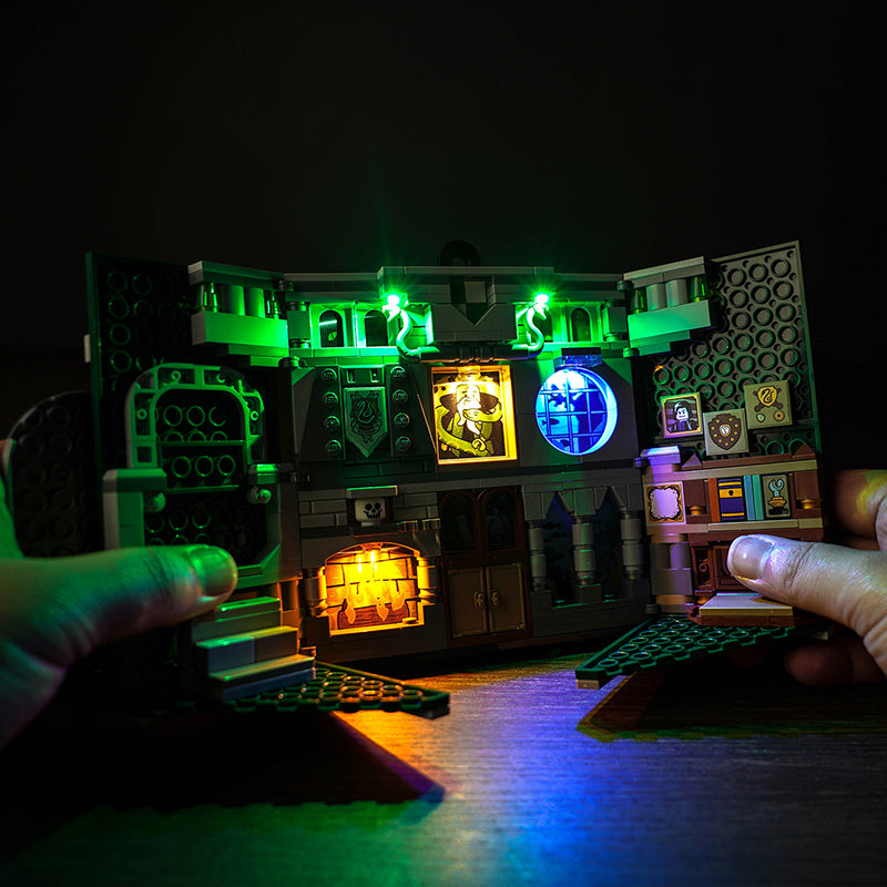 BrickBling Lichtset für LEGO Slytherin™ Hausbanner 76410