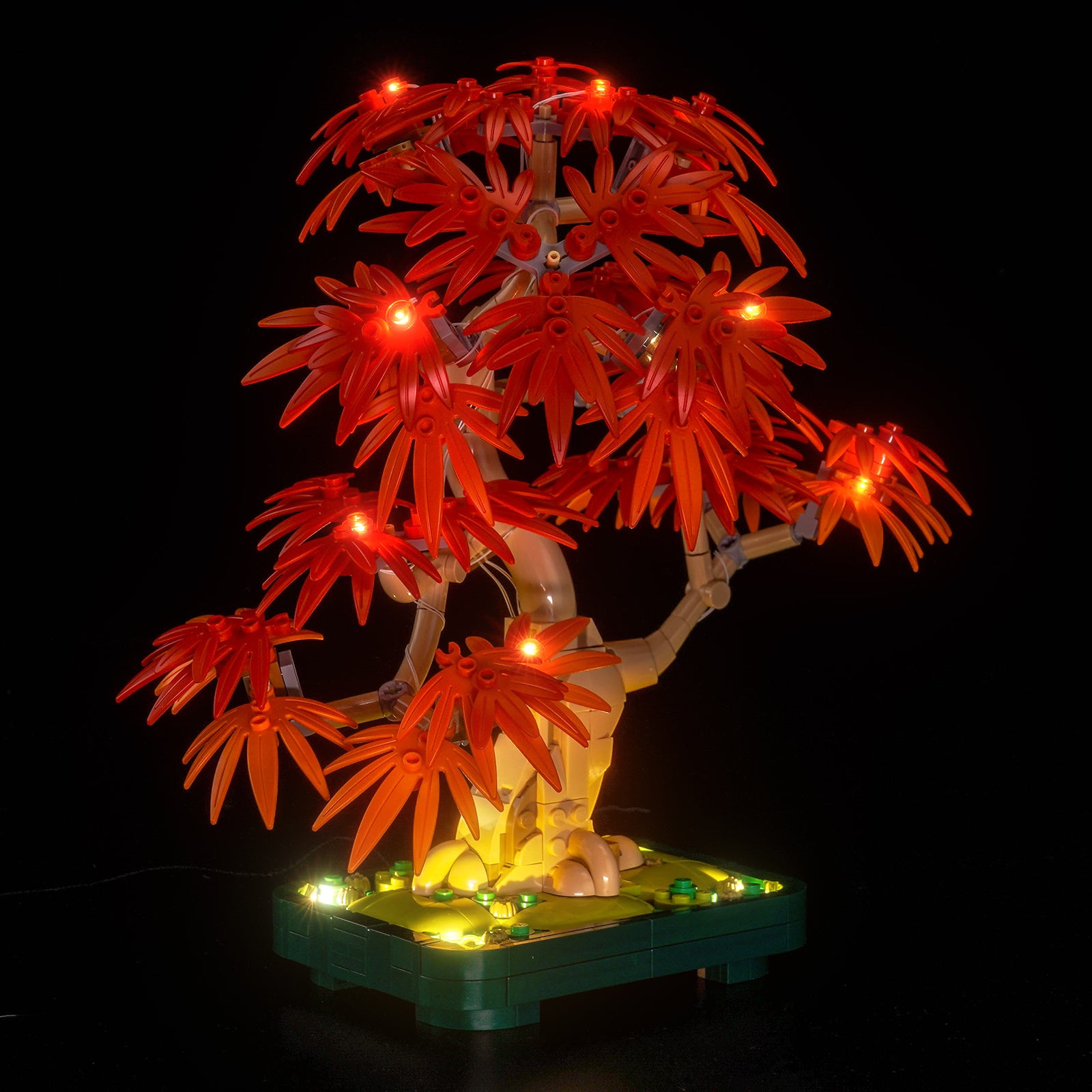 BrickBling Licht-Set für LEGO The Botanical Collection Japanischer Rot-Ahorn-Bonsai-Baum 10348, verbesserte Version