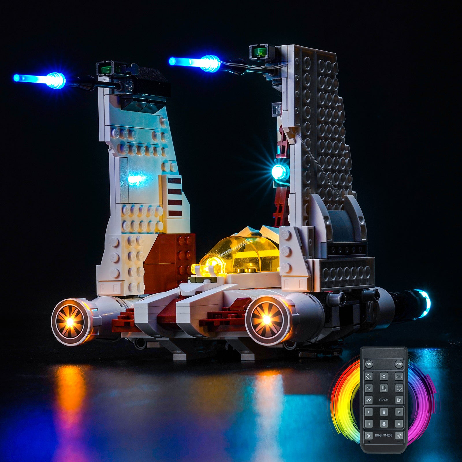 BrickBling Light Kit for LEGO Star Wars V-19 Torrent Starfighter 75432