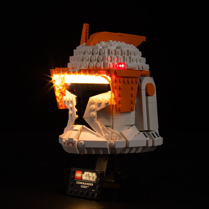 BrickBling Lichtset für LEGO Clone Commander Cody Helm 75350