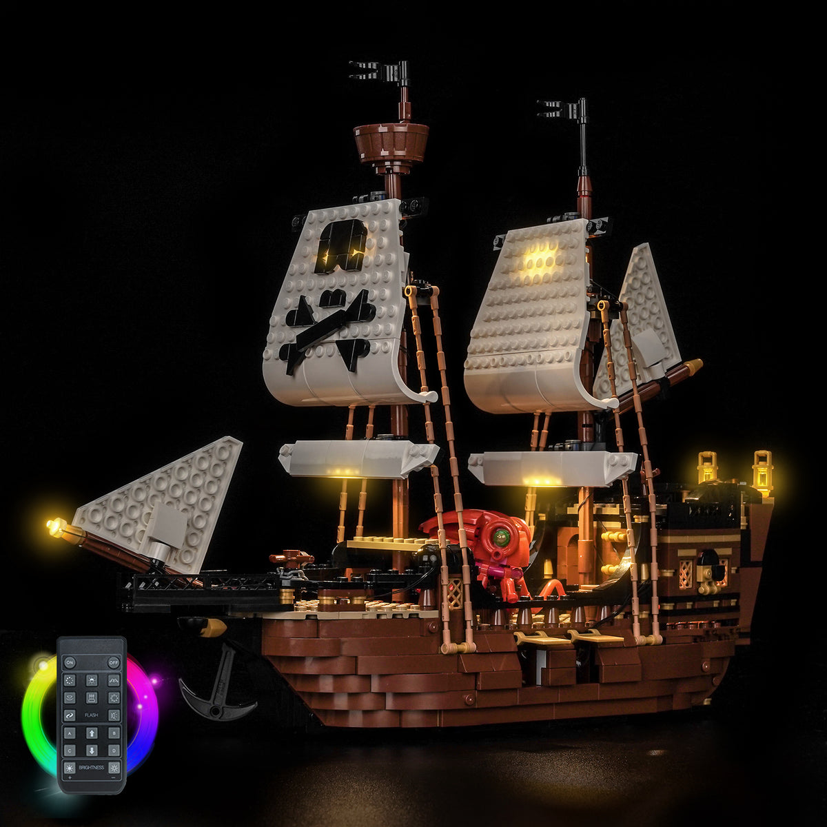 BrickBling Light Kit for LEGO Creator 3-in-1 Iconic Pirate Ship 31387