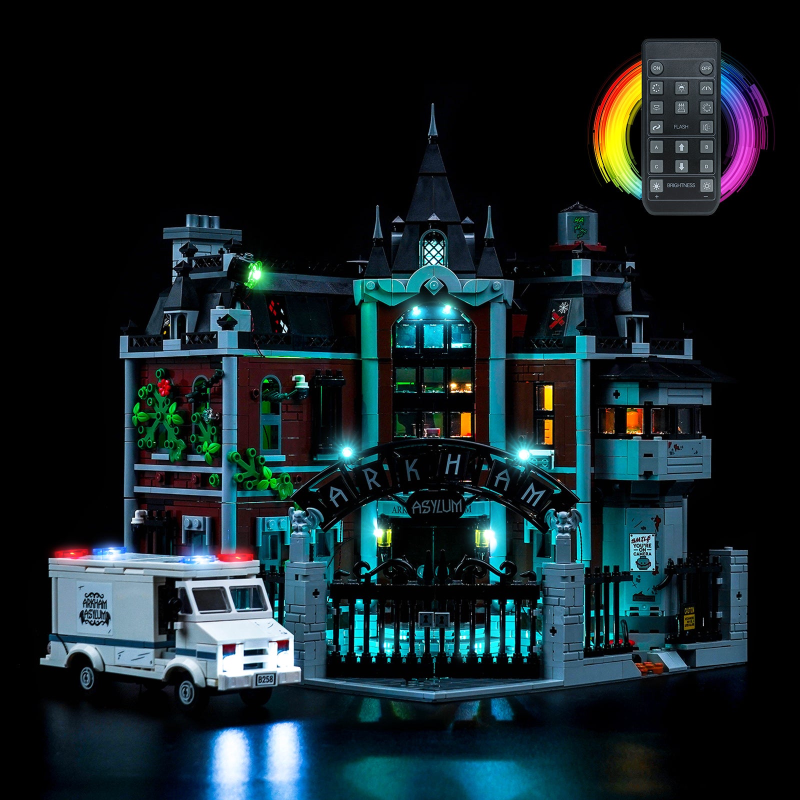 BrickBling Lichtset für LEGO Batman Arkham Asylum™ 76300 Neue Version