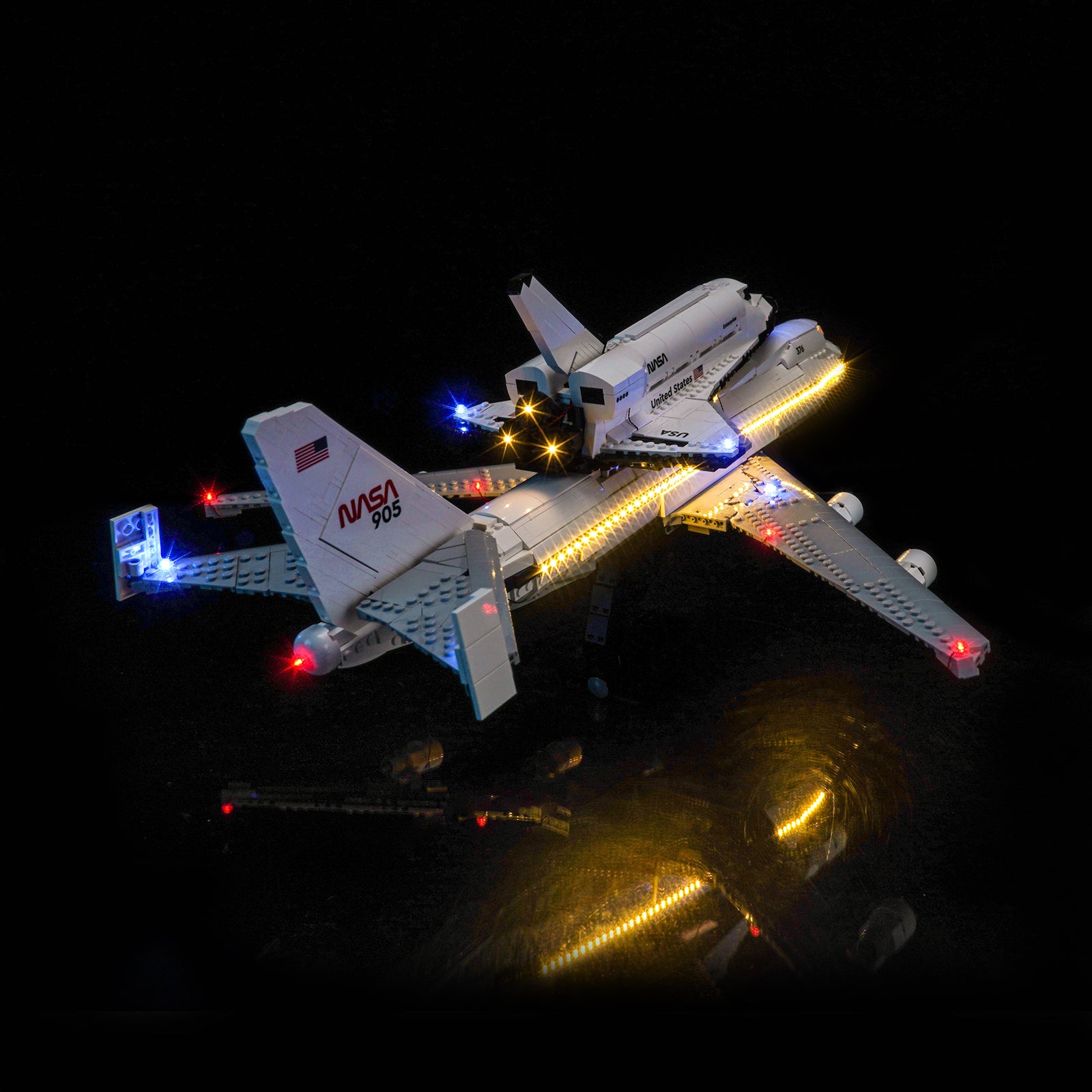 BrickBling Light Kit for LEGO Icons Shuttle Carrier Aircraft 10360 Plus Version