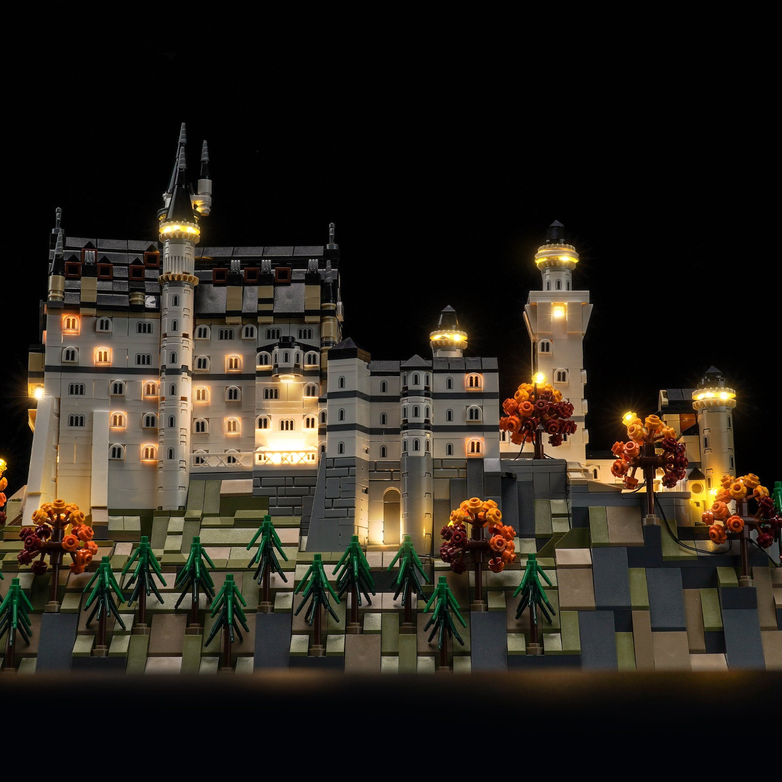 BrickBling Lichtset für LEGO Architecture Schloss Neuschwanstein 21063 Neue Version