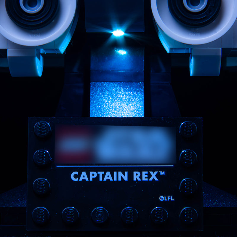 Kit d'éclairage BrickBling pour casque LEGO Captain Rex 75349 version classique