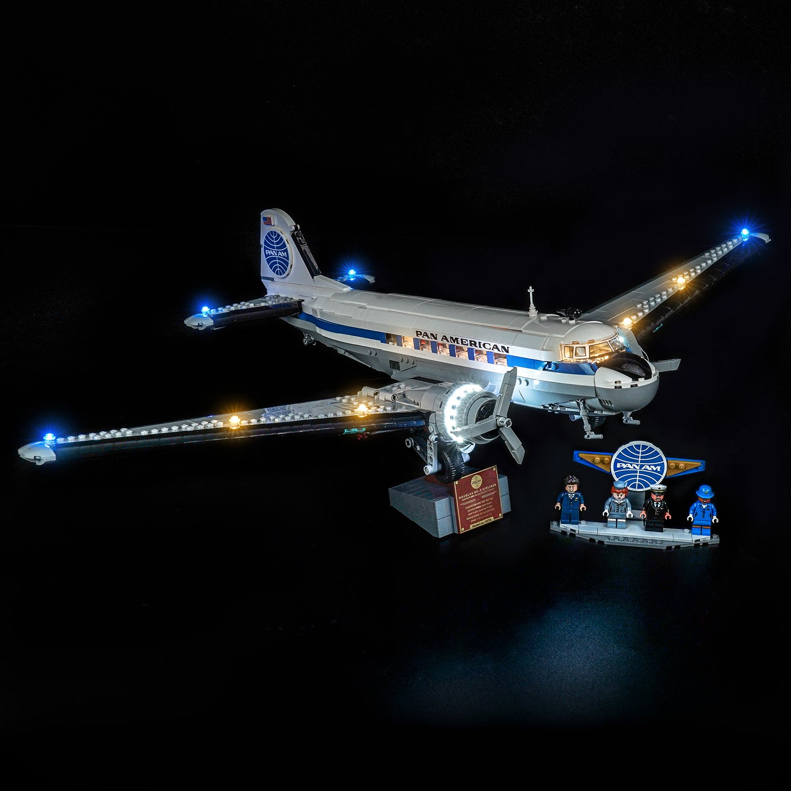 BrickBling Light Kit for LEGO Icons Douglas™ DC-3™ PAN AM® Airliner 11378