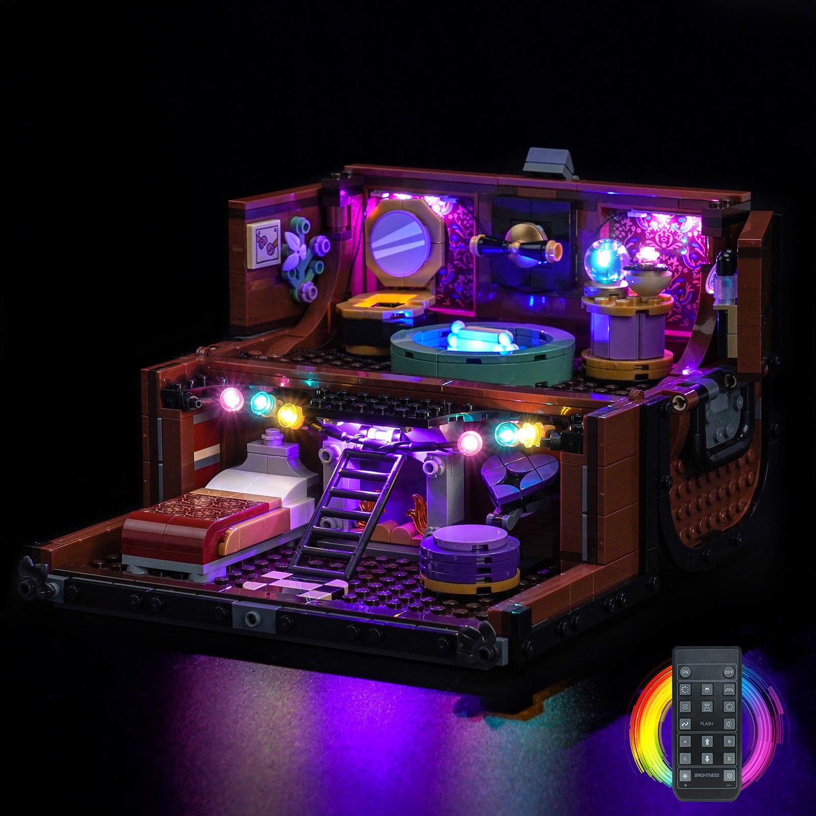 Kit d'éclairage BrickBling pour les ensembles LEGO Wednesday L'appartement de la Chose 76785