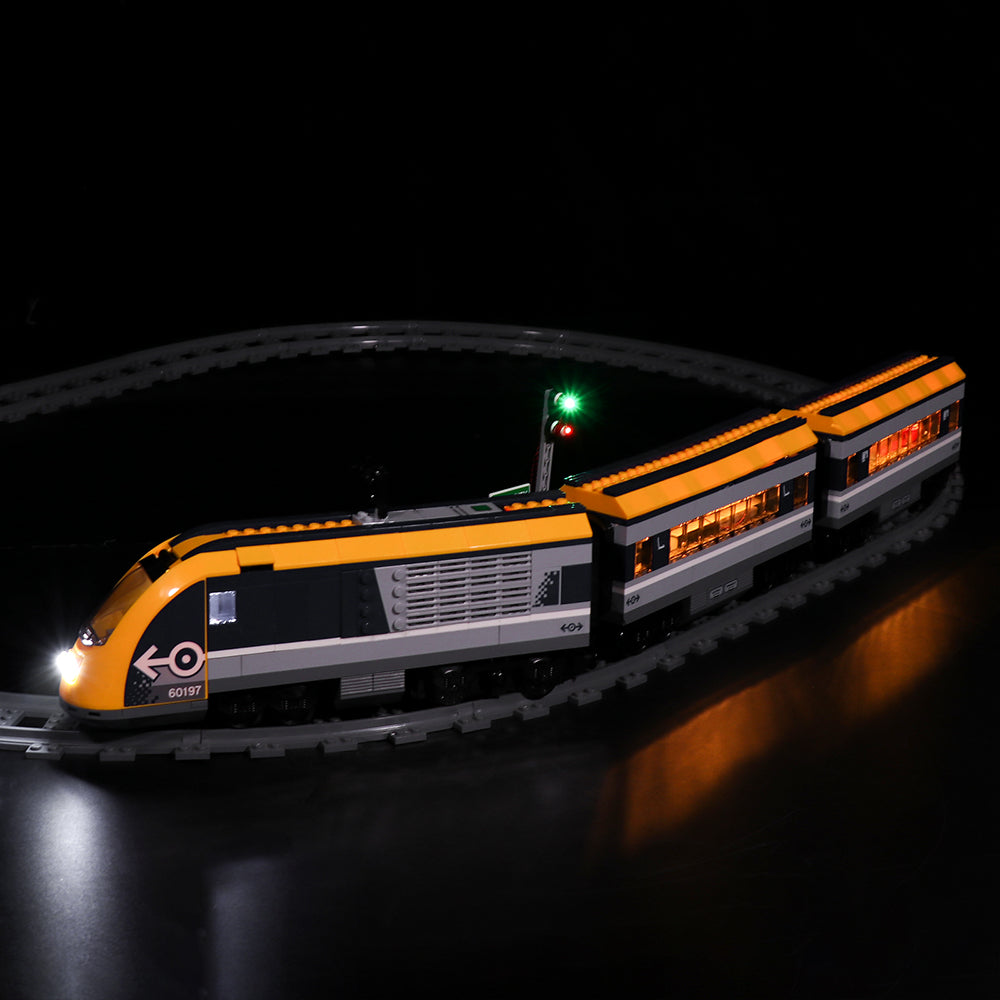 BrickBling Lichtset für LEGO City Personenzug 60197