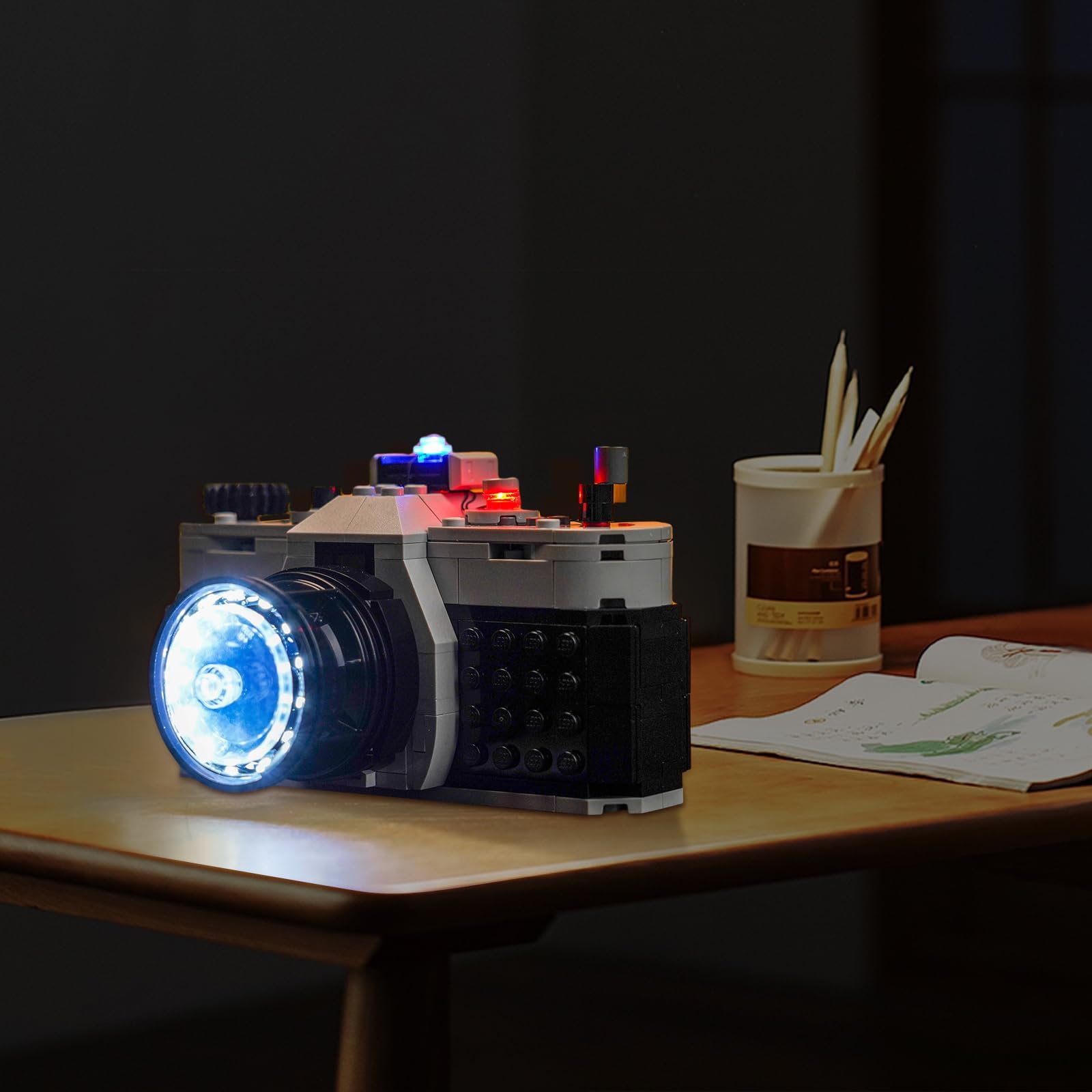 Kit d'éclairage BrickBling pour appareil photo rétro LEGO Creator 3 en 1 31147