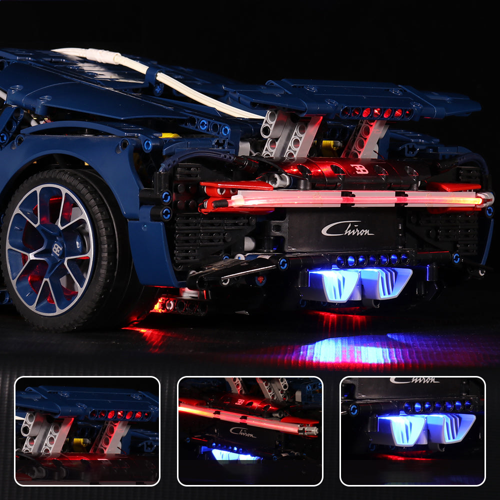 BrickBling Light Kit for LEGO Technic Bugatti Chiron 42083