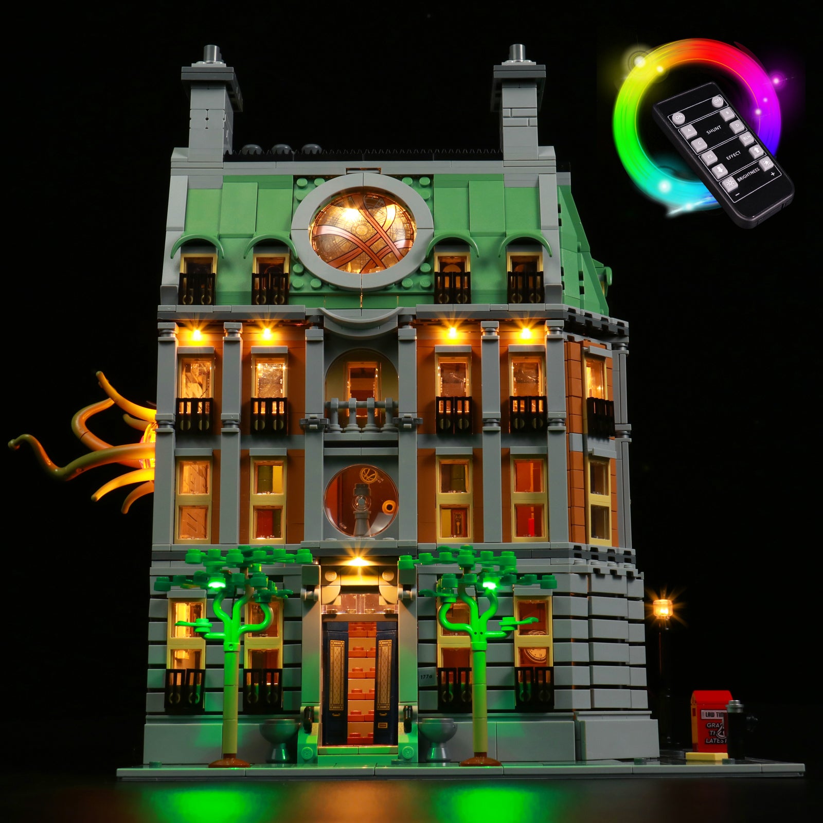 BrickBling Light Kit For LEGO Marvel Sanctum Sanctorum 76218 Remote Control Version