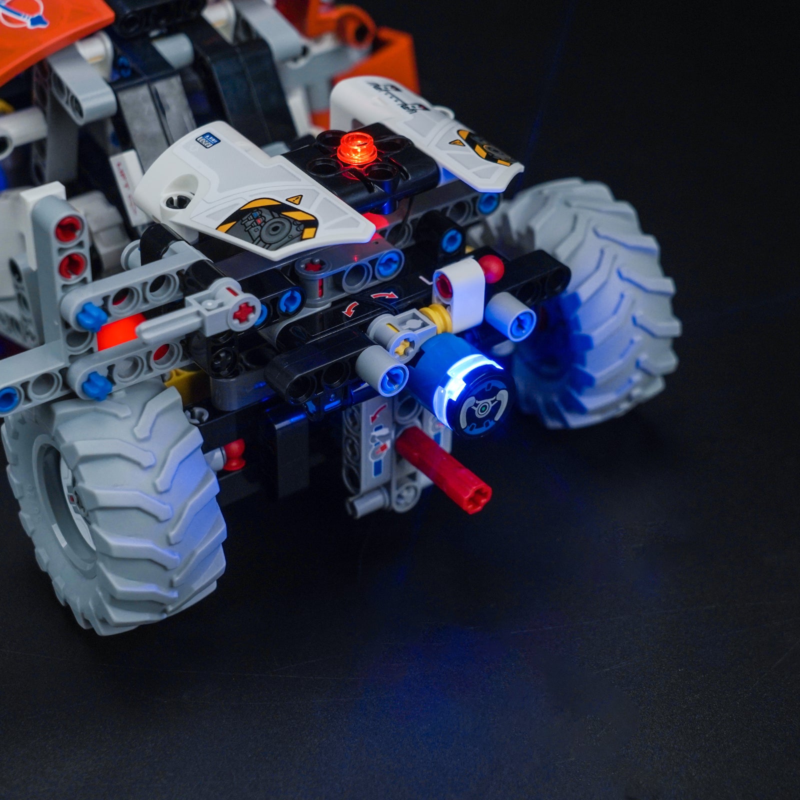 Lighting effects detail showcase designed for the LEGO Technic Surface Space Loader LT78 42178