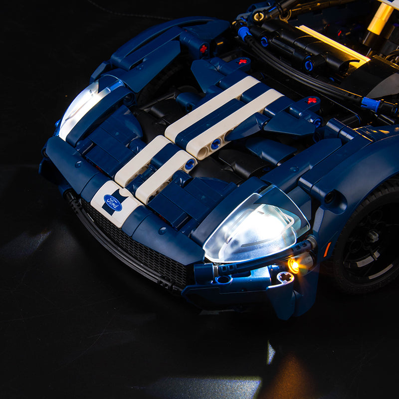 Kit d'éclairage BrickBling pour LEGO Technic 2022 Ford GT 42154 version classique